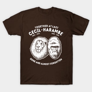 Cecil Harambe Together At Last T-Shirt T-Shirt